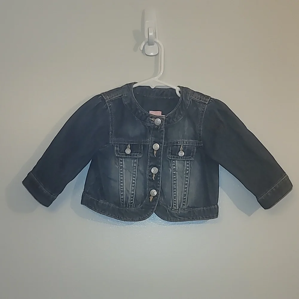 Place Dark Blue Denim Jacket Jean Jacket Girls 12-18 Months LOT H